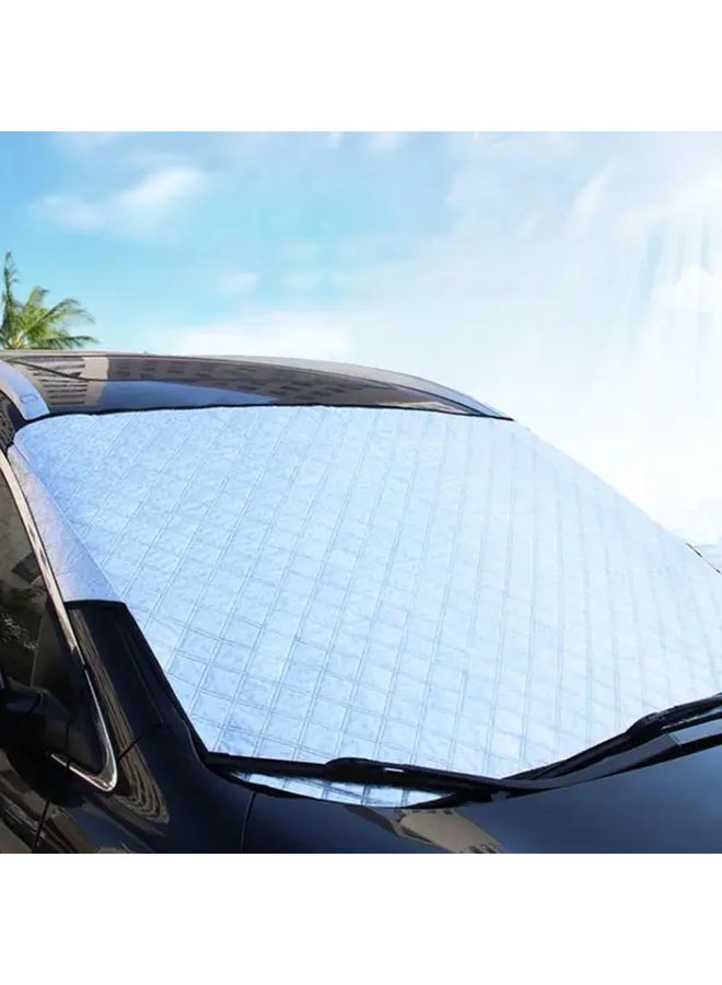 Thin Silvery Waterproof Car Windshield Cover Anti Frost Anti Fog UV Protection - Image 2